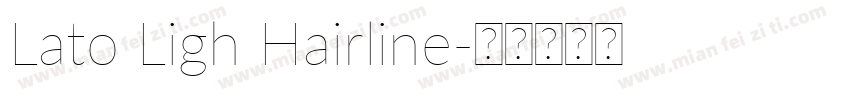Lato Ligh Hairline字体转换